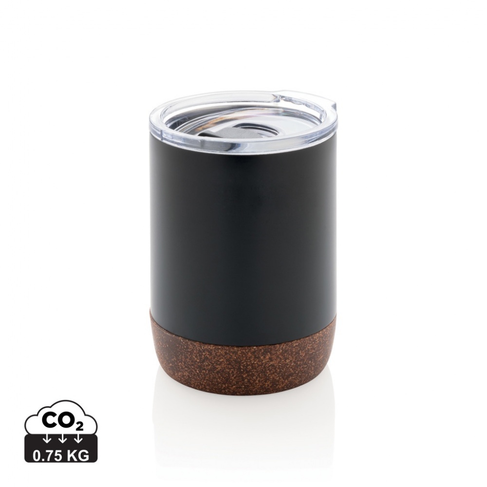 Logo trade corporate gifts picture of: RCS Re-steel cork small vacuum coffee mug