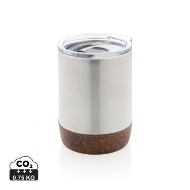 Logotrade promotional item image of: RCS Re-steel cork small vacuum coffee mug