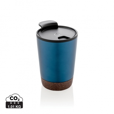 Logo trade promotional giveaways image of: GRS RPP stainless steel cork coffee tumbler