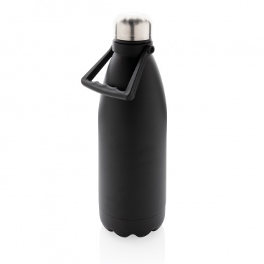 Logo trade promotional gifts picture of: RCS Recycled stainless steel large vacuum bottle 1.5L