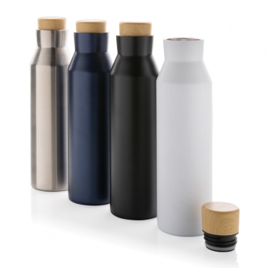 Logo trade promotional items image of: Gaia RCS certified recycled stainless steel vacuum bottle