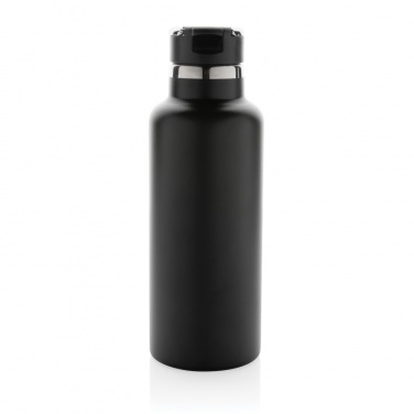 Logo trade corporate gifts image of: Hydro RCS recycled stainless steel vacuum bottle with spout