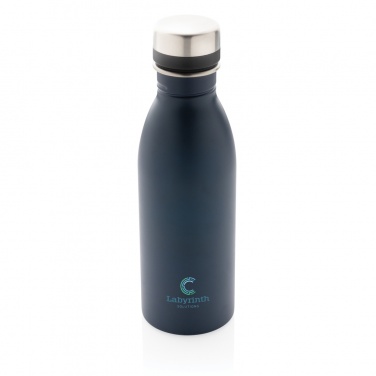 Logo trade promotional gifts image of: RCS Recycled stainless steel deluxe water bottle