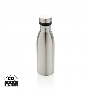 Logo trade advertising products picture of: RCS Recycled stainless steel deluxe water bottle