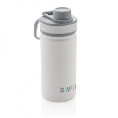 Logotrade promotional product picture of: Vacuum stainless steel bottle with sports lid 550ml