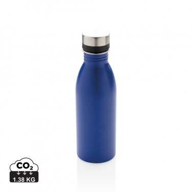 Logo trade promotional giveaways picture of: Deluxe stainless steel water bottle