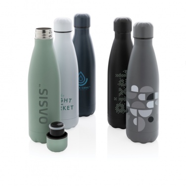 Logo trade promotional products picture of: Solid colour vacuum stainless steel bottle 500 ml