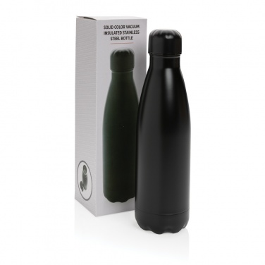 Logotrade advertising product image of: Solid colour vacuum stainless steel bottle 500 ml