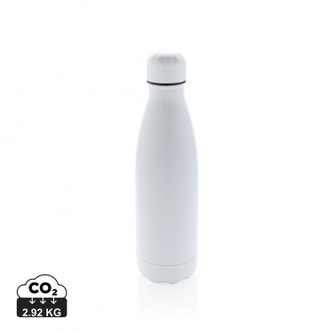 Logo trade advertising products image of: Solid colour vacuum stainless steel bottle 500 ml