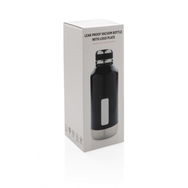 Logo trade promotional giveaway photo of: Leak proof vacuum bottle with logo plate