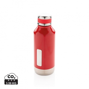 Logo trade promotional products image of: Leak proof vacuum bottle with logo plate