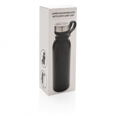 Logotrade promotional item image of: Copper vacuum insulated bottle with carry loop