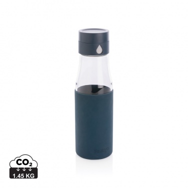 Logo trade promotional items picture of: Ukiyo glass hydration tracking bottle with sleeve