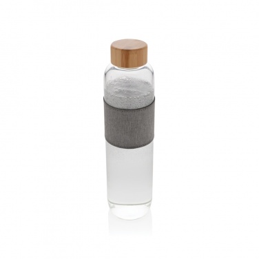 Logo trade promotional items picture of: Impact borosilicate glass bottle with bamboo lid