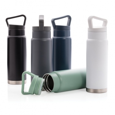 Logo trade promotional items image of: Leakproof vacuum on-the-go bottle with handle