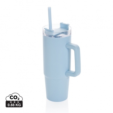 Logo trade advertising product photo of: Tana RCS plastic tumbler with handle 900ml
