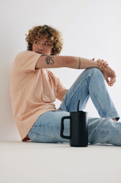 Logotrade advertising products photo of: Cube RCS certified recycled steel mug 800ml
