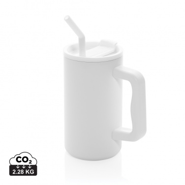 Logo trade corporate gift photo of: Cube RCS certified recycled steel mug 800ml