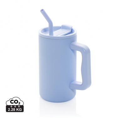 Logotrade promotional merchandise picture of: Cube RCS certified recycled steel mug 800ml