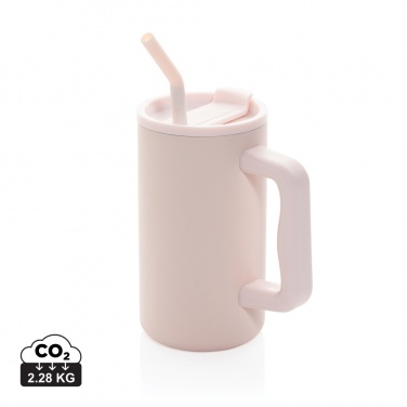 Logotrade promotional giveaway image of: Cube RCS certified recycled steel mug 800ml