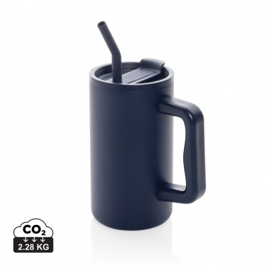 Logotrade promotional item image of: Cube RCS certified recycled steel mug 800ml
