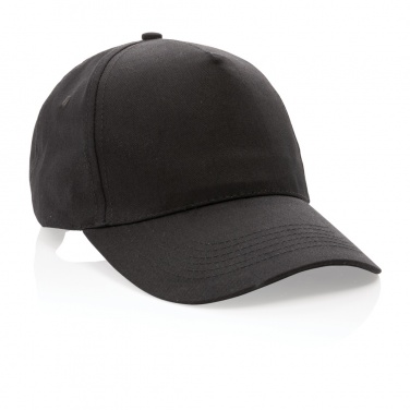 Logotrade corporate gift image of: Impact 5 panel 190gr Recycled cotton cap with AWARE™ tracer