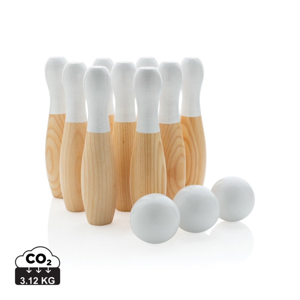 Logotrade promotional gift picture of: Wooden skittles set