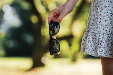 Logotrade promotional merchandise image of: Bamboo and RCS recycled plastic sunglasses