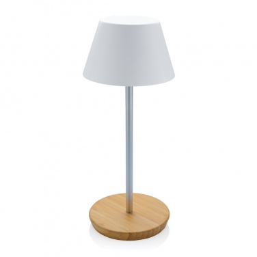 Logo trade promotional gift photo of: Pure Glow RCS usb-rechargeable recycled plastic table lamp