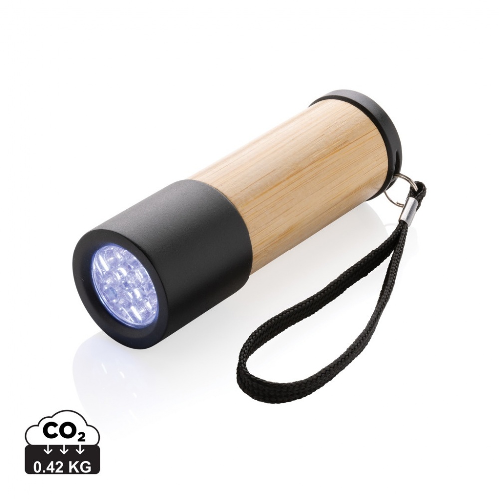 Logotrade corporate gift picture of: Bamboo and RCS certfied recycled plastic torch