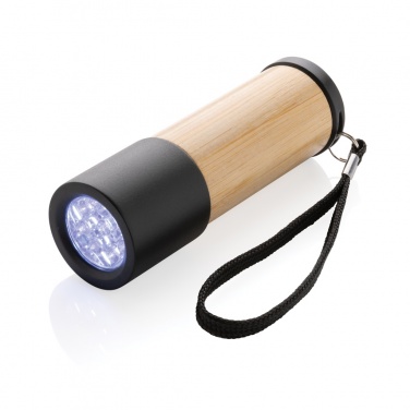 Logotrade promotional gift picture of: Bamboo and RCS certfied recycled plastic torch