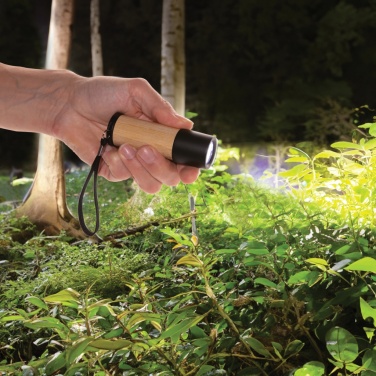 Logo trade promotional items picture of: Bamboo and RCS certfied recycled plastic torch