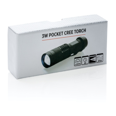 Logo trade promotional products image of: 3W pocket CREE torch