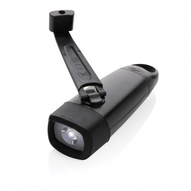 Logotrade business gift image of: Lightwave RCS rplastic USB-rechargeable torch with crank