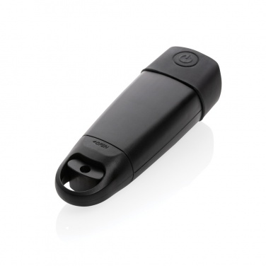 Logo trade promotional item photo of: Lightwave RCS rplastic USB-rechargeable torch with crank