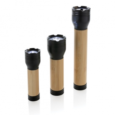 Logotrade promotional gifts photo of: Lucid 1W RCS certified recycled plastic & bamboo torch