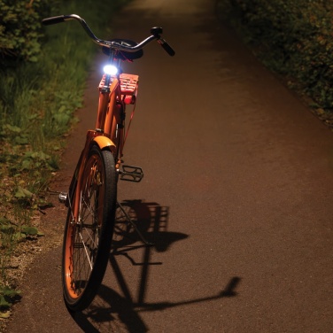 Logo trade promotional items picture of: Lumino RCS recycled plastic USB re-chargeable bike light set