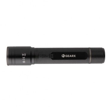 Logotrade advertising product picture of: Gear X RCS recycled aluminum USB-rechargeable torch