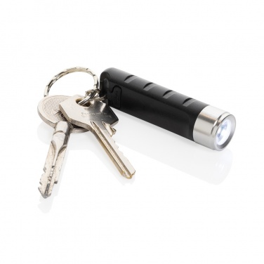 Logotrade advertising products photo of: Globix RCS recycled plastic USB re-chargeable keychain torch