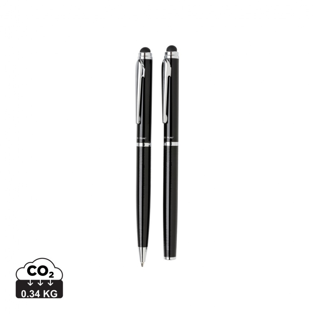 Logo trade promotional merchandise photo of: Swiss Peak deluxe pen set