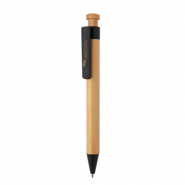 Logotrade promotional merchandise picture of: Bamboo pen with wheatstraw clip