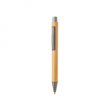 Logo trade promotional products image of: Slim design bamboo pen