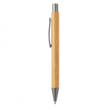 Logo trade promotional gifts image of: Slim design bamboo pen