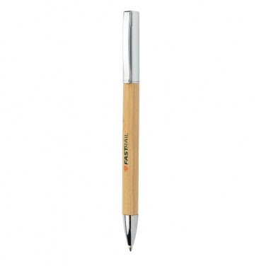 Logo trade promotional merchandise image of: Modern bamboo pen