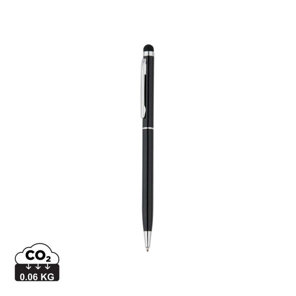 Logo trade promotional items picture of: Thin metal stylus pen