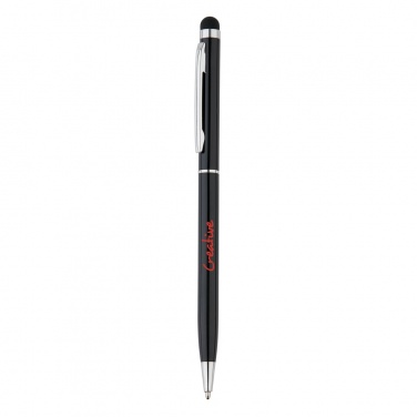 Logo trade promotional merchandise picture of: Thin metal stylus pen