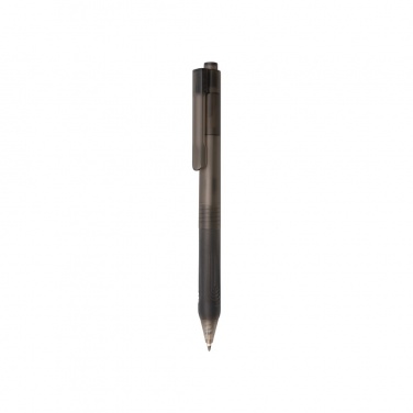 Logo trade corporate gifts picture of: X9 frosted pen with silicone grip