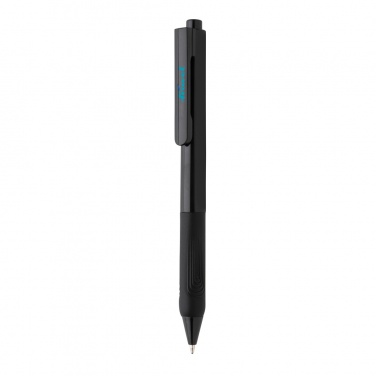 Logo trade promotional gift photo of: X9 solid pen with silicone grip