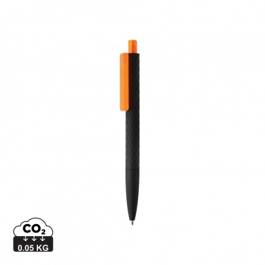 Logo trade promotional giveaways image of: X3 black smooth touch pen