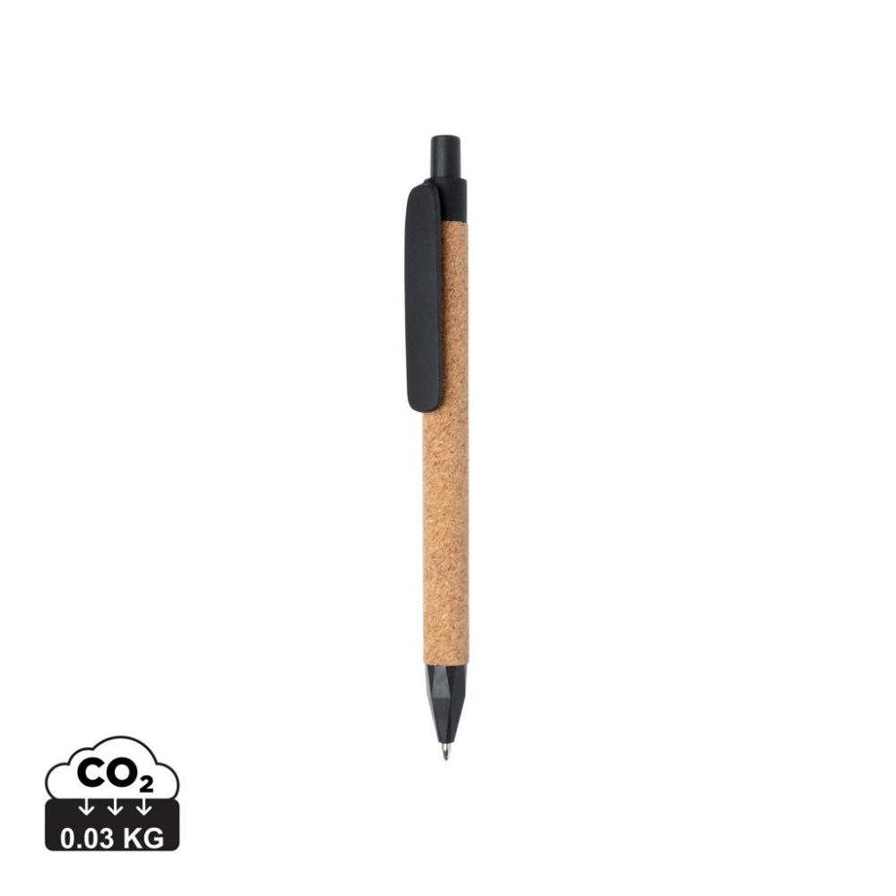 Logo trade promotional products picture of: Write wheatstraw and cork pen